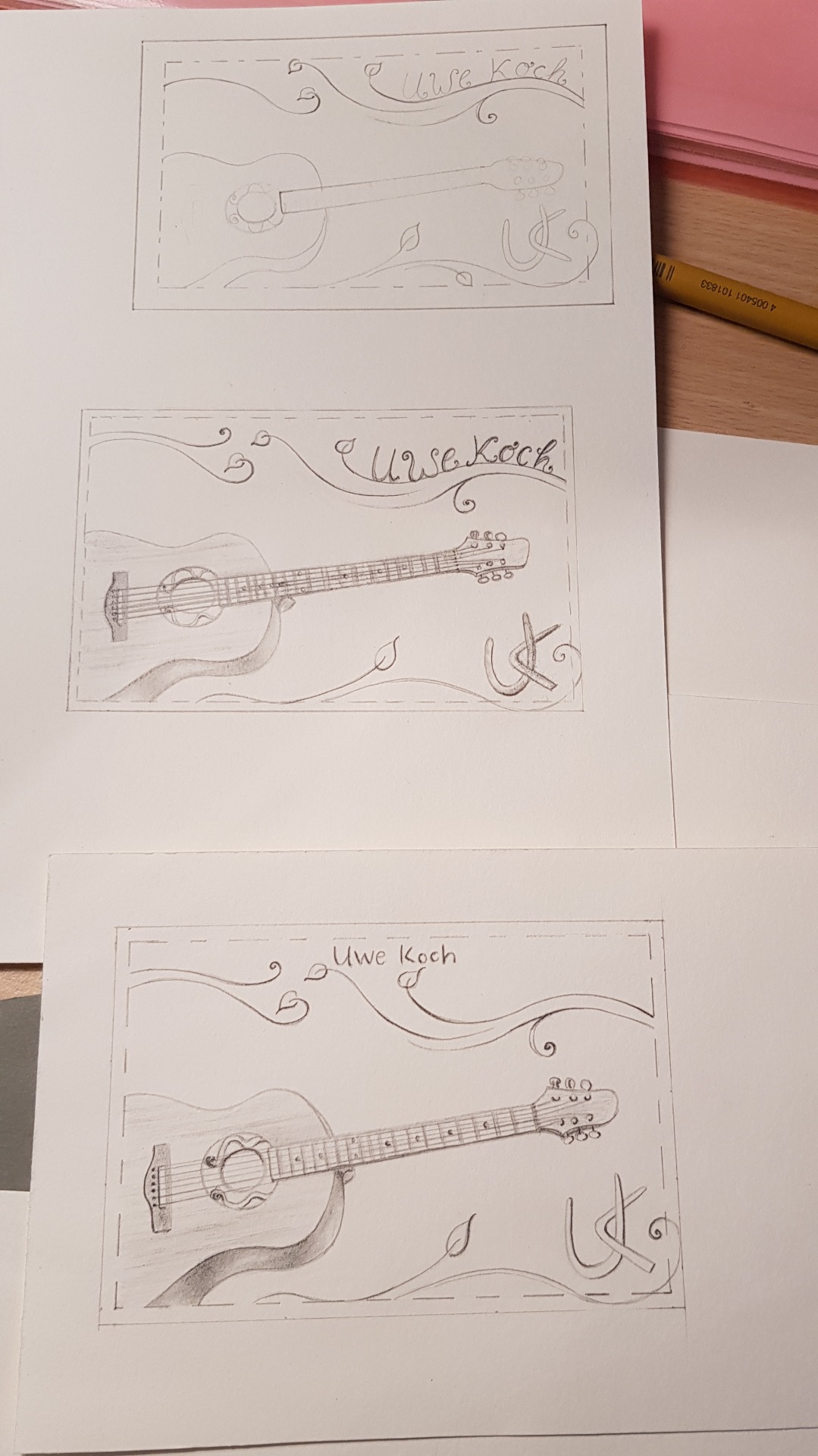 Entwürfe Gitarrenlogo